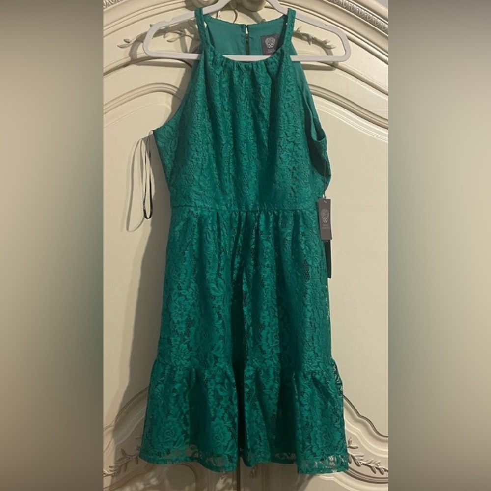 Vince Camuto NWT Halter Neck Sleeveless Lace Dress Sz10